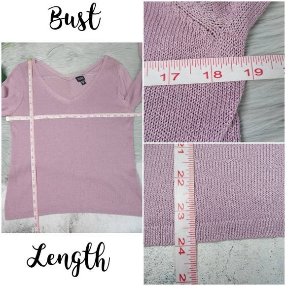 Eileen Fisher Italian Yarn Cotton Blend V-Neck Knit Top Women’s Size Medium - Picture 6 of 8